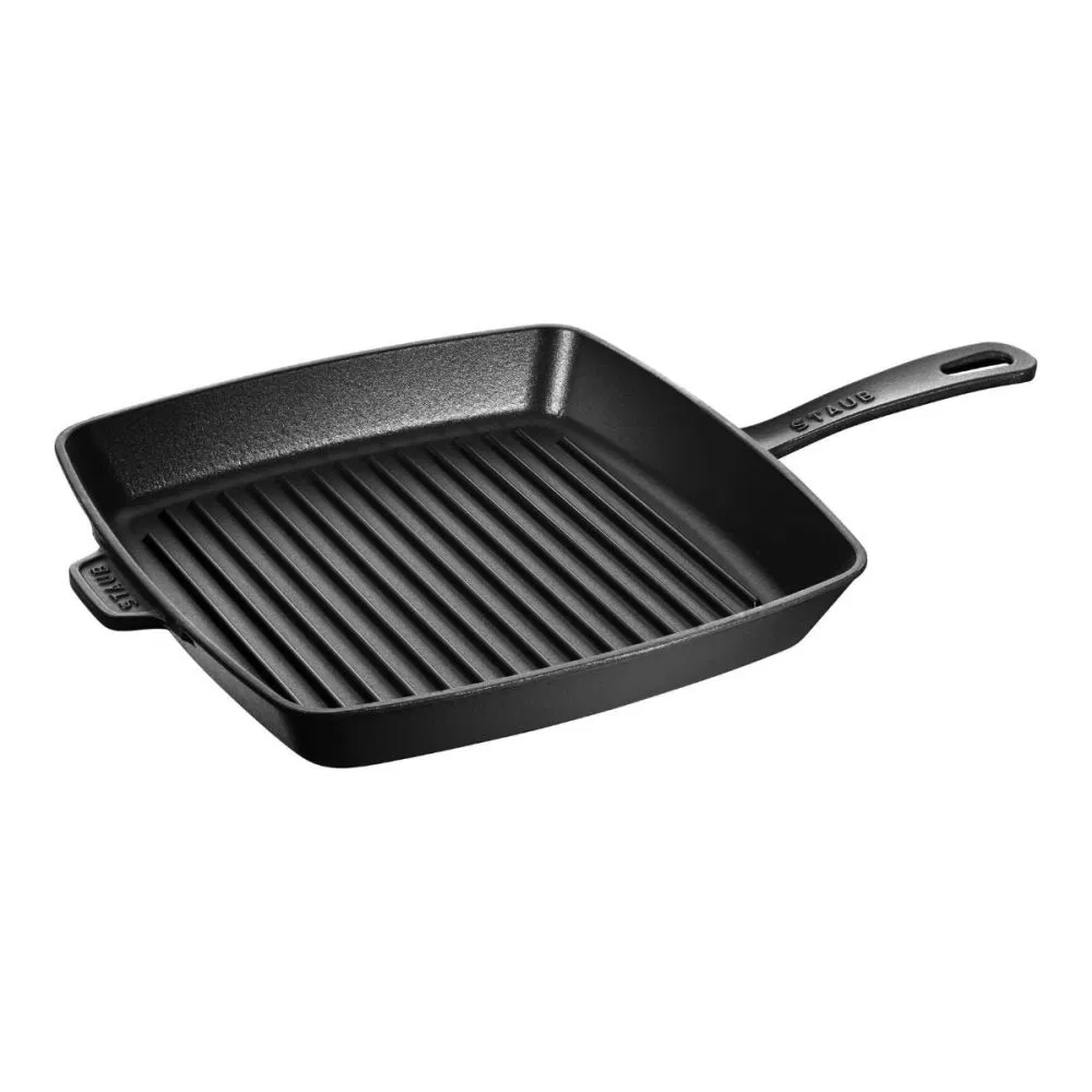 Staub 12" Square Grill Pan | Black