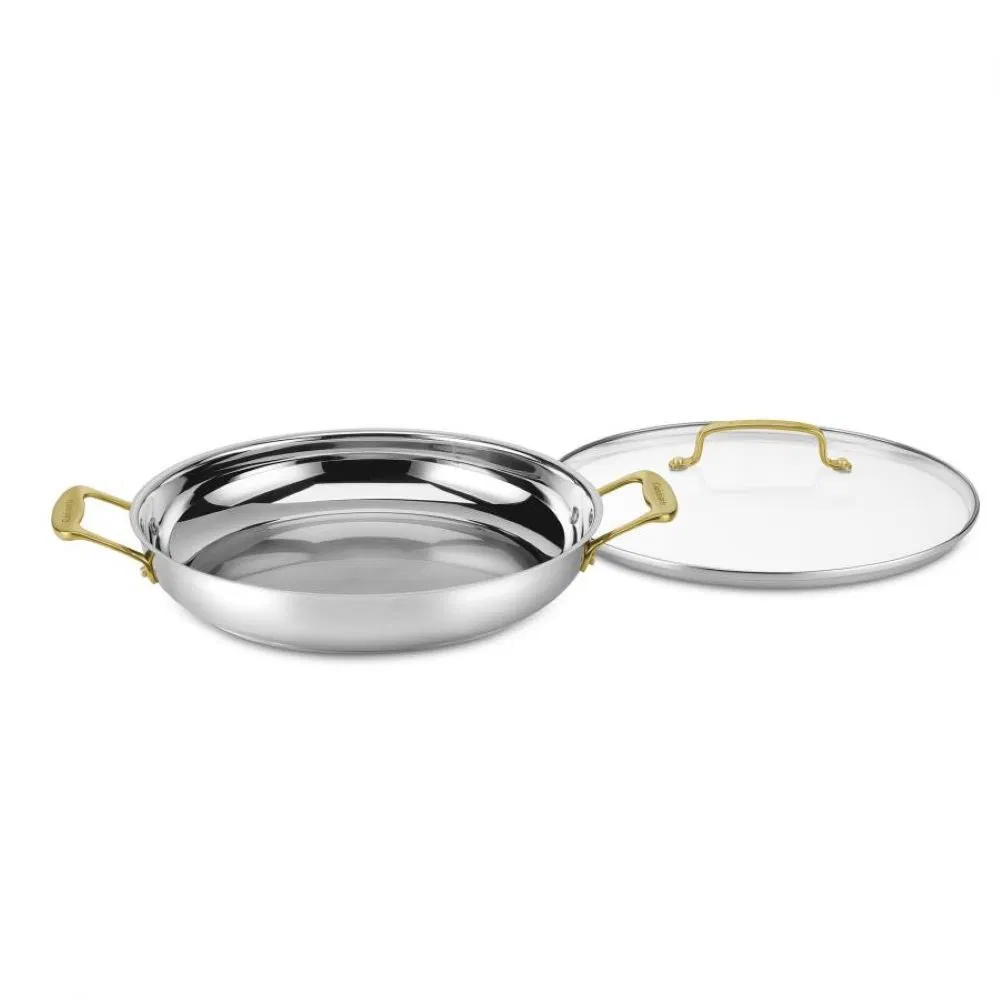 Cuisinart Mineral Stainless Steel Everyday Pan with Cover