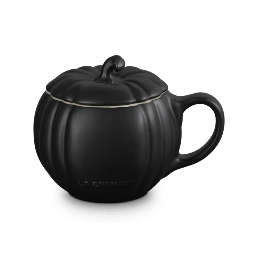 Le Creuset Pumpkin Mug with Lid | Licorice