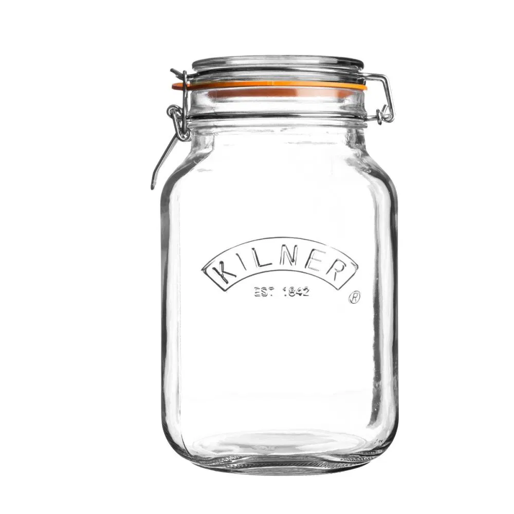 Kilner Swing Top Square Glass Jar