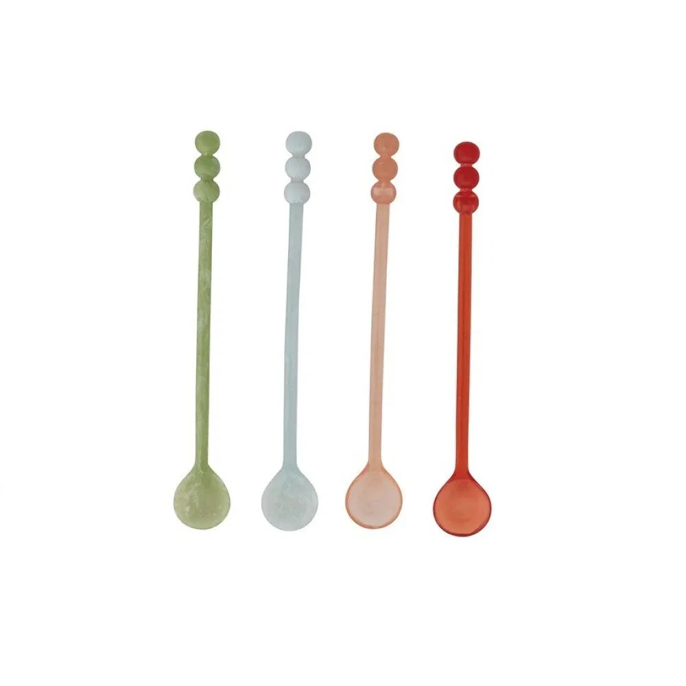 Hazel Mazel 8" Resin Cocktail Spoons