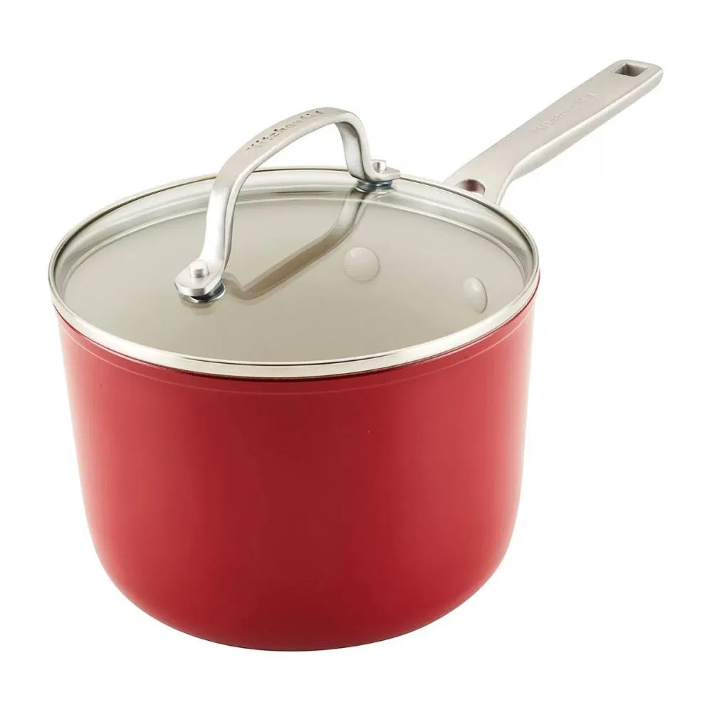 KitchenAid Hard Anodized Ceramic Covered Saucepan