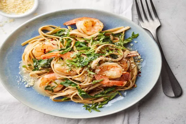 Creamy Lemon Pasta with Shrimp