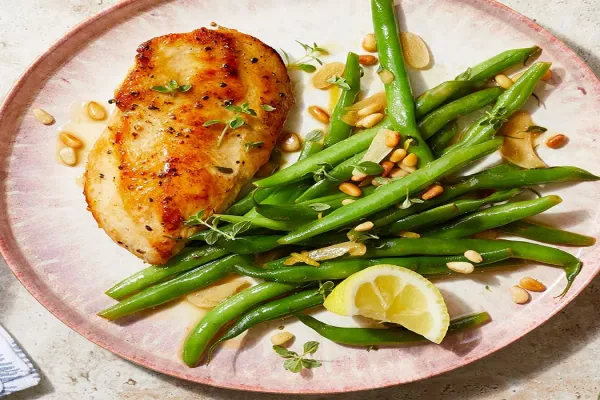 Lemon Garlic Chicken with Green Beans