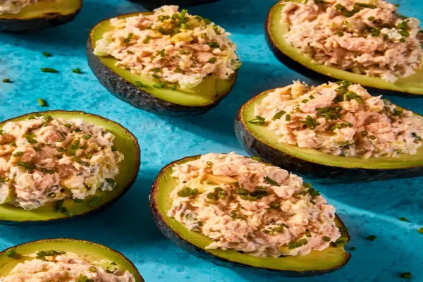 Salmon Stuffed Avocados