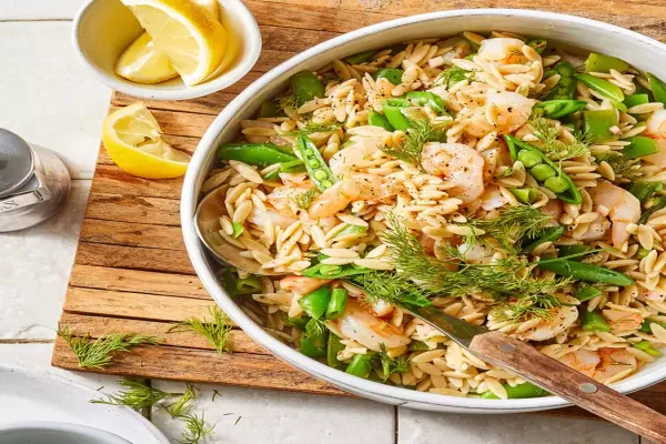 Lemon Shrimp & Orzo Salad