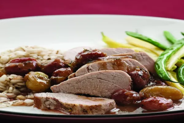 Pork Tenderloin with Roasted Grape Sauce