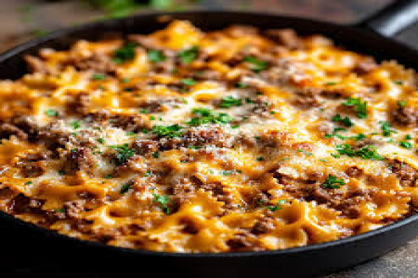 Beef and Bow Ties Pasta