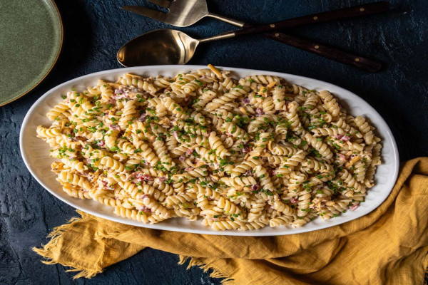 Cheese and Pecan Pasta Salad