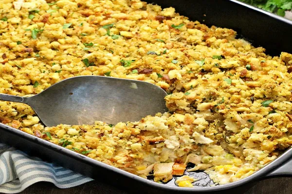 Turkey and Stuffing Casserole