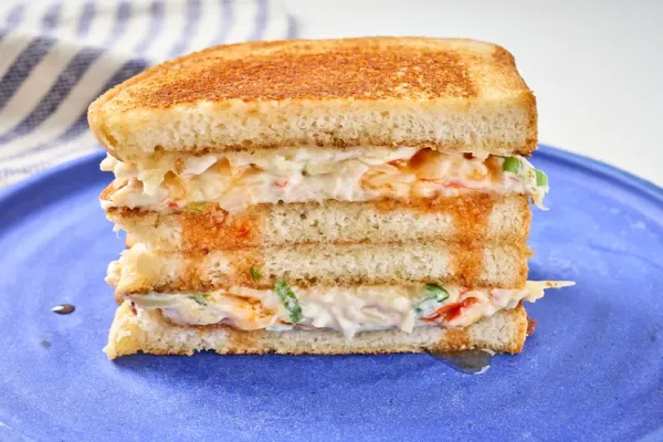 Wonton Crab Grilled Cheese