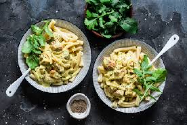 Curried Salmon Pasta Salad