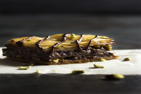 Pistachio Chocolate Baklava